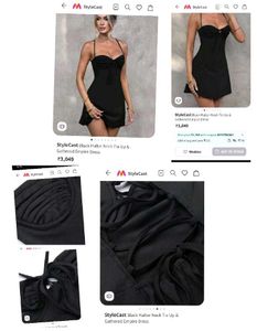 Brand New ( Urbanic) Black bustier mini dress