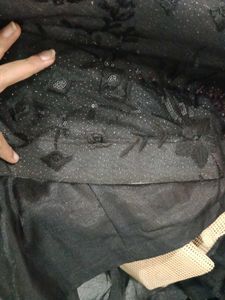Elegant Black Lehenga Choli With Attached Dupatta