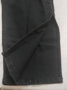 Wide Leg Black Jeans