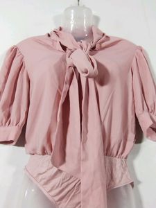 Peach Casual Bodycon Dress (Women)