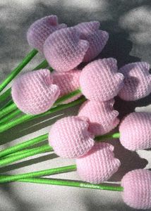 Crochet PINK Tulip