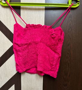 Women Pink Three Peice Co-ord