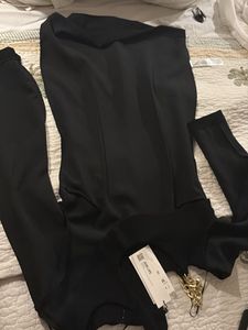 Zara Metal Trim Cut Out Bodycon Dress