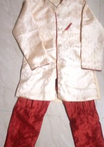Boys&#39; Cream Sherwani