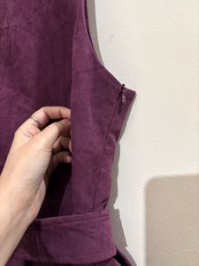 Stylish Purple Sleeveless Dress