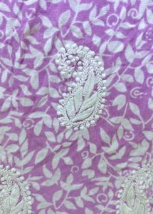 Lucknowi Chikan full sleeve kurti