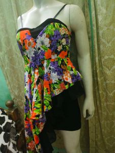 Floral Asymmetric Dress