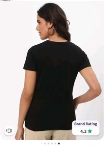 Black V-Neck Tee