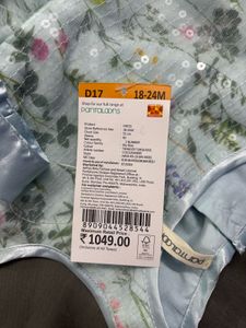 Floral Dress with Headband(18-24) Months Baby
