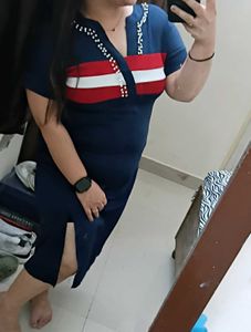 Party Wear Dress With Handwork