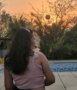 Cute Pink Ruffle Top
