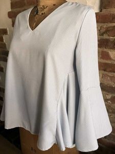 Sweewe - Striped Bell Sleeve Top