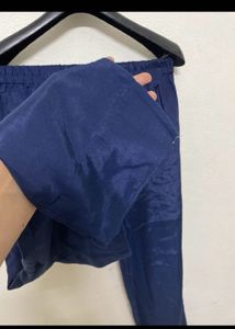 Pakistani Suit Navy Blue With Dupatta