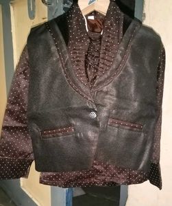 Brown Three Piece Shoot Br Boy 1 To 2 Years