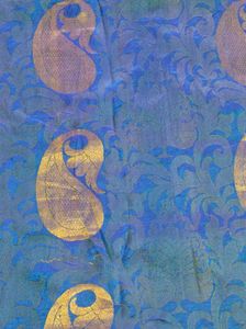 Blue And Green Korvai Kanchipuram Silk Saree