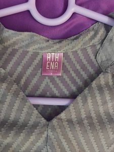 Athena Ruffled Lavender Crop Top