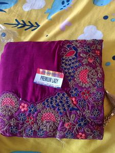 Elegant Embroidered Saree