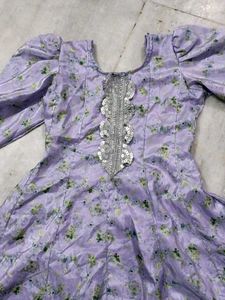 12 Kali Anarkali With Puff Sleeve
