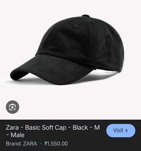 ZARA BLACK CAP (M)