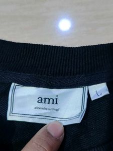 Ami Paris Black Sweatshirt Size L