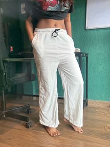 White Casual Pants