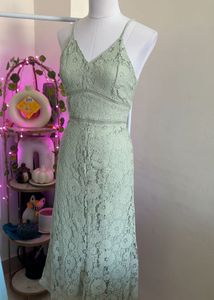 Sage Green Lace Dress