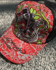 Ed Hardy Graphic Print Trucker Hat