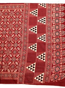 New Pure Cotton Ajrakh Dupatta Stole