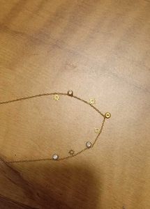 Gold-Plated Chain With Small Pendents