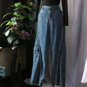 Cargo Denim Rhinestones Pants