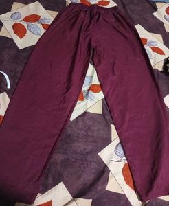Maroon Palazzo Pants