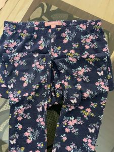 Floral Print Girls Leggings