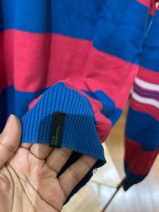 Striped V-Neck Sweater