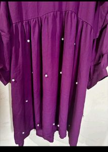 Pluss Branded Purple Babydoll Dress