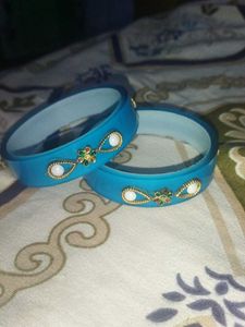Blue &amp; Stone Bangles