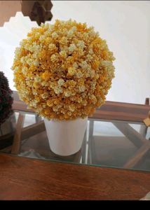 Artificial Sphere Flower Topiary Ball/Ceiling Lamp