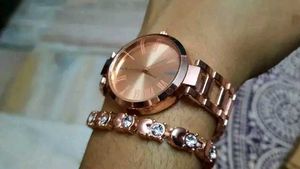 Beautiful Watch And Bracelet Combo Set