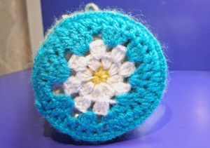 Handmade Crochet Bottle Cover With Tassels