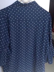 Polka Dot Navy Blouse
