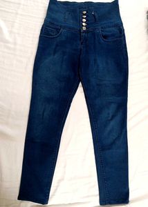 High Waisted Denim Jeans