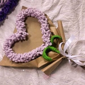 Crochet Heart Flowers