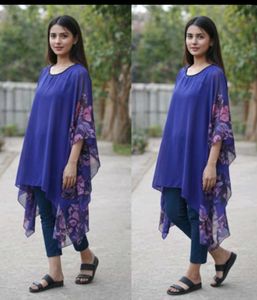Floral Print Kaftan Top