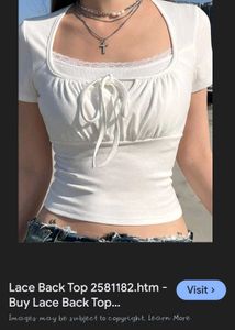 Classy White crop top 🤍🤍