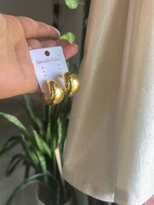 Gold Plated Dome Earrings