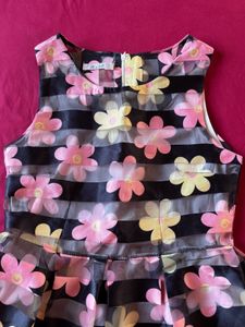 Floral Printed Cute Sleeveless Mini Dress