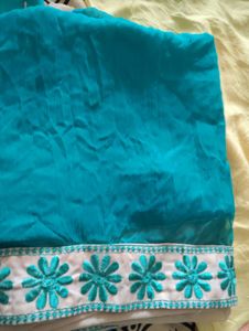 Teal Kurta With Dupatta