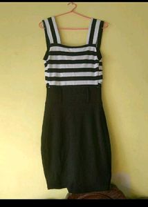 Striped Black &amp; White Dress