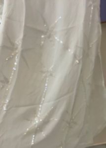 Pure georgette Kurta with cut dana (glass) beads