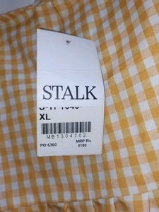 Gingham Tie-Front Crop Top