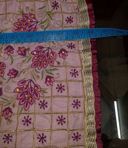 pink Embroidered Kurta with salwar